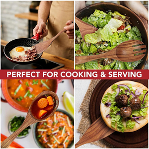 Cuillère en bois de teck personnalisable WDF pour la <span class=keywords><strong>cuisine</strong></span>, 6 pièces, ustensiles de <span class=keywords><strong>cuisine</strong></span>, ensemble d'ustensiles de <span class=keywords><strong>cuisine</strong></span> pour la <span class=keywords><strong>cuisine</strong></span> - Product Image 5