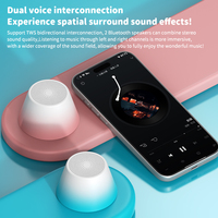 Haut-parleur magnétique sans fil portable de bureau mini tendance de nouvelle conception 2025, haut-parleur magnétique sans fil de couleur dégradée