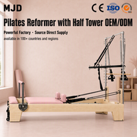 Machine de Pilates Reformer OEM ODM en bois d'érable avec demi-tournebrique pour distributeurs, grossistes, projets de studios et marques privées
