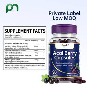 Complément anti-âge holistique du fabricant de Hong Kong : Capsules végétaliennes de baies d'açaï pour une énergie accrue et un soutien de la vitalité cellulaire - Product Image 2