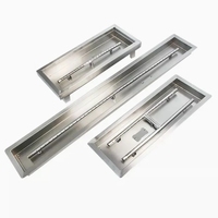 Kit de système de brûleur rectangulaire pour foyer d'extérieur, pour propane ou gaz naturel
