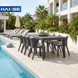 Juego de Muebles de <span class=keywords><strong>Jardín</strong></span> con <span class=keywords><strong>Mesa</strong></span> <span class=keywords><strong>y</strong></span> <span class=keywords><strong>Sillas</strong></span> para 10 Personas de Aluminio para Exteriores Comedor Moderno - Product Image 1