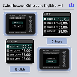 BW-TC169 Universele Auto Accu Monitor 6-80V 0-75a Spanning & Capaciteit Indicator <span class=keywords><strong>Tester</strong></span> Meter Voor Accu Lading En Ontlading - Product Image 4