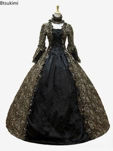 Abito Vintage da Donna all'Ingrosso, <span class=keywords><strong>Vestito</strong></span> Gotico Medievale Vittoriano con Pizzo, Abito a Maniche Lunghe per Cosplay e Feste - Product Image 1