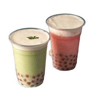 Factory Custom Disposable PP Plastic Tea <b>Cups</b> for Hot & <b>Cold</b> Drinks Silk Screen Printed with Lids - Product Image 3