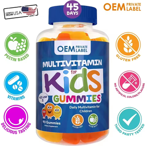 Gomitas Probióticas Multivitamínicas para Niños Sin Azúcar, Marca Privada Personalizada, Suplemento para el Apoyo Digestivo e Inmunológico - Product Image 2