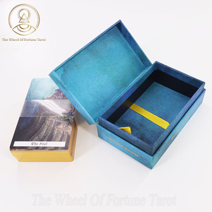 Cartas del <span class=keywords><strong>Tarot</strong></span> <span class=keywords><strong>Luna</strong></span> Neón a Todo Color, Impresión de 70*120 mm, Baraja de Cartas Personalizada - Product Image 3