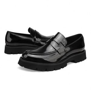 Zapatos Formales de Cuero Genuino para Hombre con Punta Cuadrada, Clásicos para Bodas, Oficina y Fiestas, Ligeros, Transpirables y Antideslizantes - Product Image 5