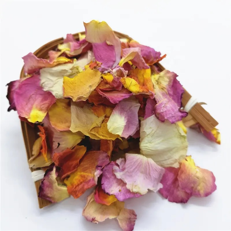 Fiori secchi all'ingrosso di colore della miscela del fiore del bagno dei petali della rosa del sapone della stazione termale per la decorazione di nozze