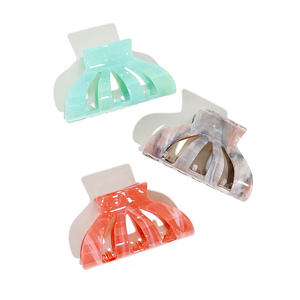 Pinza de Pelo Personalizada de Acetato Simple y Hueca para Cabello Voluminoso, Accesorios de Pelo Unisex de Moda de Alta Calidad al por Mayor - Product Image 1