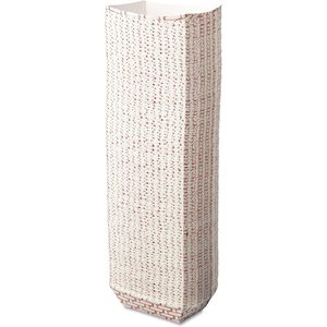 บอร์ดวอล์ค BWK30LAG025 สีแดง/ขาว 2.69 นิ้ว X 1.05 นิ้ว X 4 นิ้ว 0.25 ปอนด์ ตะกร้าใส่อาหารแบบกระดาษ ความจุ 1000 ใบ/กล่อง - Product Image 1