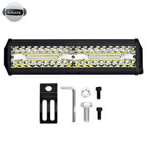 12 Inch A MENÉ <span class=keywords><strong>le</strong></span> Guide Optique Combiné D'inondation de Tache de Faisceau Triple Rangée De Barres Lumineuses de Conduite Hors Ro - Product Image 3
