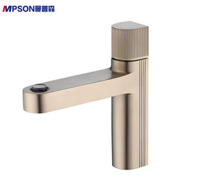 Rubinetto per <span class=keywords><strong>lavabo</strong></span> in rame stile europeo, colore grigio canna di fucile, monocomando, a colonna, per hotel e uso domestico, per <span class=keywords><strong>lavabo</strong></span> sottopiano - Product Image 1