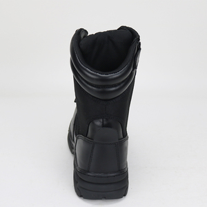<span class=keywords><strong>Bottes</strong></span> de travail en métal à coupe haute pour homme de travail noir, chaussures de sécurité antidérapantes en cuir véritable - Product Image 5