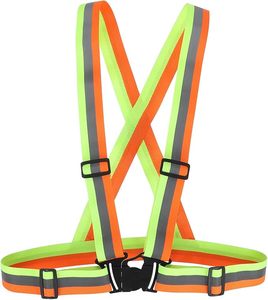 Gilet di Sicurezza Riflettente Traspirante in Rete ad Alta Visibilità con Strisce Argentate e Tasche Multiple per Lavori Edili - Product Image 3