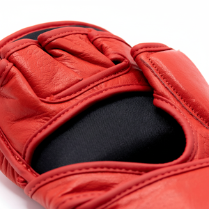 4oz & 7oz Custom MMA <b>Gloves</b> PU Leather Black Sparring Grappling Shooter Mitts for Muay Thai & Boxing Training - Product Image 1