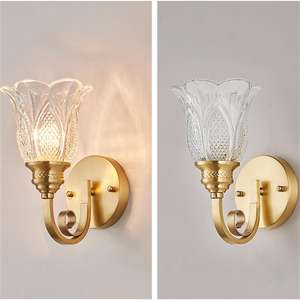 ウォールライト屋内モダンウォールランプヴィンテージクリスタルインテリアライトウォールランプLED廊下照明用 - Product Image 3