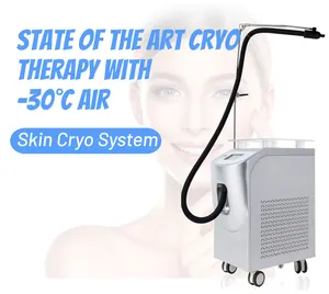 Máquina refrigerando da pele do ar para reduzir a dor Durante o tratamento do rf ou do laser
