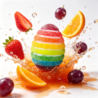Bonbons gélifiés arc-en-ciel pelables à bas prix pour enfants, à mâcher, doux, pour collations exotiques, couleurs mélangées, surprise fruitée