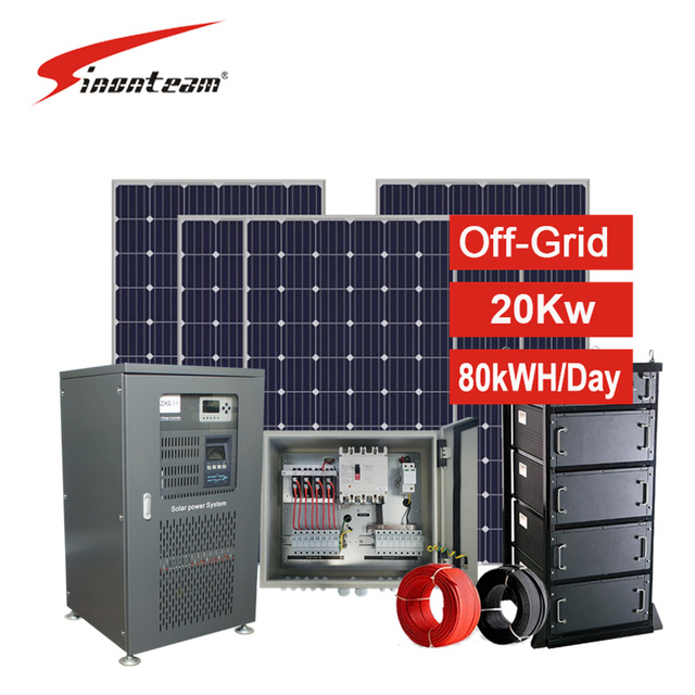 20kw Solar Panel System Complete 20 kw off Grid Solar System Home Solar Power System