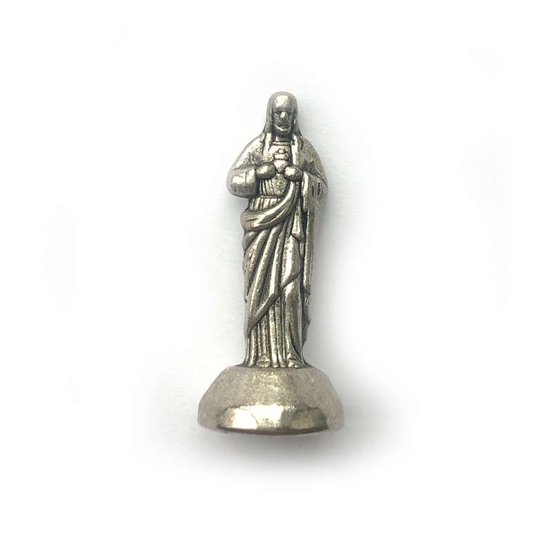 Anti-Zilveren Kleur Plated Religieuze Katholieke Zinklegering Jesus & Goddelijke Barmhartigheid & Heilig Hart & Anthony Standbeelden Voor koop