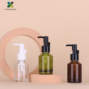 Bouteille à pompe pour sérum de soin de la peau cosmétique personnalisée Ambre 60ml Bouteille mate pour sérums pour le visage Bouteille en verre de sérum emballage en stock avec pompe - Product Image 6