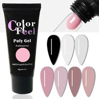 Acry Gel UV Build Pollygel Marque Privée Gel Vernis À Ongles Fournitures Salon Vernis 30g 60g Soak Off Extension Gel Acrylique