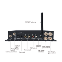 Amplificateur audio stéréo Hi-Fi WIFI BT 5.4 CL-250W, amplificateurs audiophiles Hi-Fi, amplificateur audio DAC classe D Brzhifi, lecteur audio