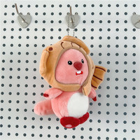 Peluche Mignonne Petit Castor en Coton PP, Nouveauté pour Fête, Voiture, Sac, Pendentif, Porte-clés