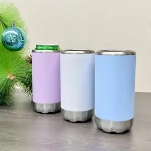 Factory Popular 2 in 1 Drink Stainless Steel Beer Bottle Can Cooler OEM Beer Vacuum Can Holder