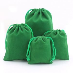 Sac d'emballage pour bijoux en satin de soie coloré personnalisé, petit sac à cordon en velours rose pour cosmétiques et cadeaux pour femmes - Product Image 4