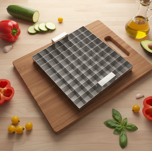 ถาดตัดบราวนี่ 80 ช่อง ทำจากสแตนเลสอย่างดี ปลอดภัยสำหรับอาหาร ไม่ติดกระทะ ใช้สำหรับตัดเค้ก ฟัดจ์ และบาร์ให้เป็นชิ้นสี่เหลี่ยมอย่างสม่ำเสมอ - Product Image 2