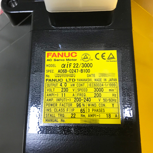 ทดสอบแล้วว่ามอเตอร์เซอร์โว AC FANUC A06B-0247-B100 คุณภาพดี - Product Image 2