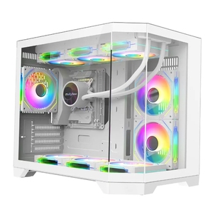 Tùy chỉnh Micro ATX PC trường hợp chơi game trường hợp Gamer PC Tủ Khung máy tính để bàn vỏ kính cường lực trường hợp máy tính - Product Image 2