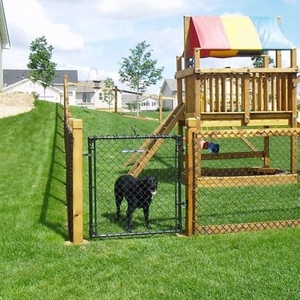 Riêng Courtyard DIY Chuỗi Liên Kết Dây Lưới Dệt Hàng Rào Đi Bộ Qua Swing Gate - Product Image 4