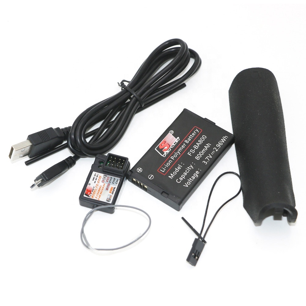 Émetteur FS-GT2B 2,4G 3CH Avec Récepteur – Télécommande RC Pour Voiture Et Bateau – Rechargeable USB