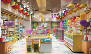Tienda de regalos de globos personalizada, muebles de exhibición, tienda de juguetes para niños, diseño de interiores, decoración de tienda de fiesta de disfraces de moda - Product Image 3