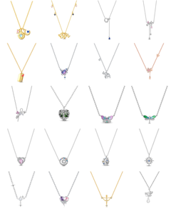 Collar con Colgante <span class=keywords><strong>de</strong></span> Plata 925 Chapado en Oro Rosa <span class=keywords><strong>de</strong></span> Estilo Lujoso con Piedras <span class=keywords><strong>de</strong></span> Circonio, Cadena <span class=keywords><strong>de</strong></span> <span class=keywords><strong>Eslabones</strong></span>, Diseño Original para Parejas, para Mujer - Product Image 3