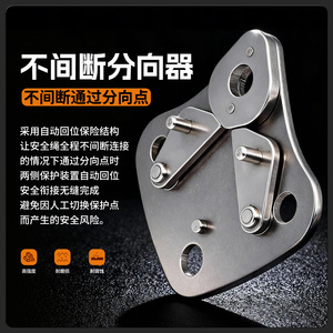 Protector de Placa Divisora Continua de Acero Inoxidable Xinda Via Ferrata para Equipo de Escalada - Product Image 1