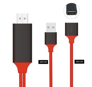 Adaptador 3 en 1 para Teléfono a HDTV, Cable Convertidor para iPad, <span class=keywords><strong>iPhone</strong></span> <span class=keywords><strong>11</strong></span>, X, 8, 7, 6 / <span class=keywords><strong>Tipo</strong></span> C / Micro a HDTV - Product Image 3