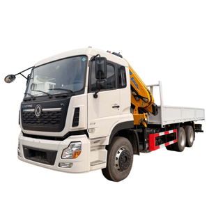 Camion à plateau plat Dongfeng à 10 roues, avec grue à bras pliable de 200 tonnes, directement de l'usine, pour l'exportation - Product Image 1