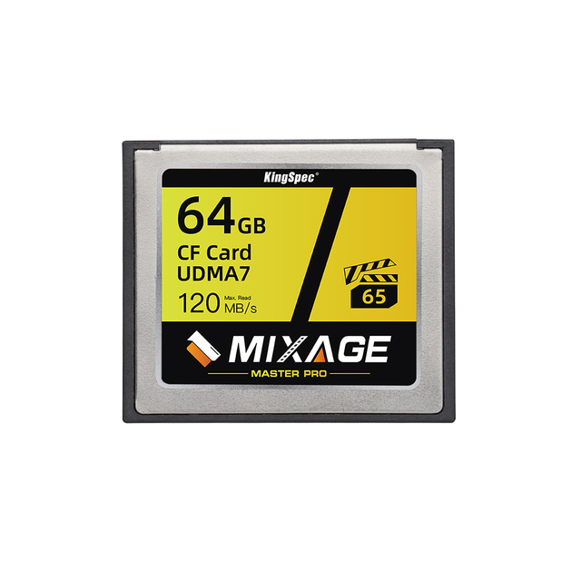 KingSpec New Arrival 64GB TLC NAND Cf Memory Card for Camera