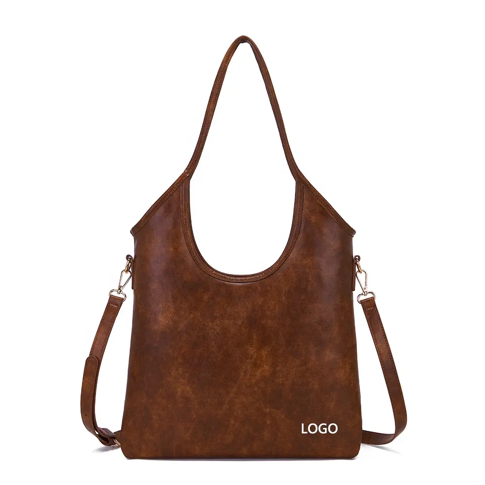 Nieuwe Collectie Leren Handvat Tote Hobo Tas Op Maat Schoudertas Echt Lederen Handtas Voor Dames