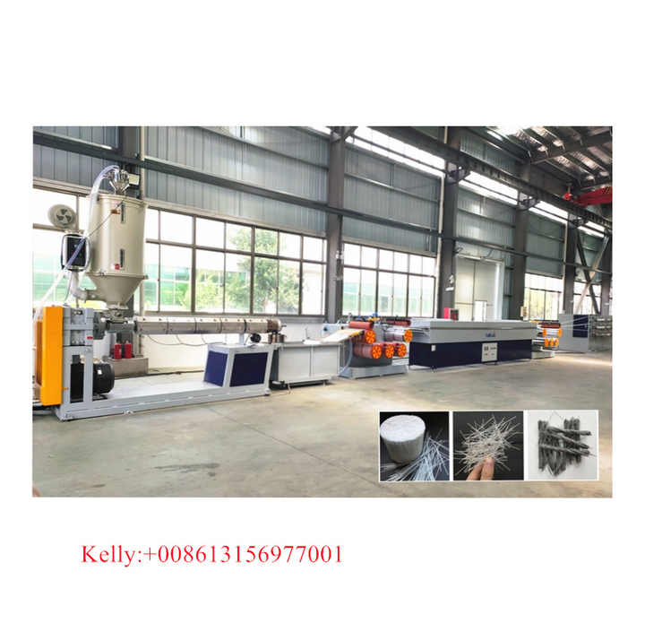PP polypropylene macro fibre making machine/Concrete reinforcement ...