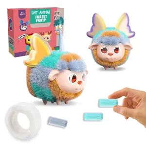 Animal en peluche mignon personnalisé de belles couleurs créatif faites vos propres jouets de figurines en peluche pour bébé
