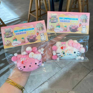 Jouet anti-stress en forme de beignet Mao Mao, musique, petit <span class=keywords><strong>livre</strong></span> rouge, rebond lent, jouet à presser, <span class=keywords><strong>griffe</strong></span> de chat, boue - Product Image 1