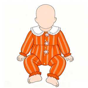 Body de Manga Larga con Botones Florales |   Mono de <span class=keywords><strong>Moda</strong></span> para Bebé Niña 2025, Suave y Cómodo, con Volantes Rosas y Cuello Peter Pan - Product Image 4