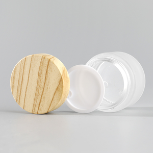 Échantillon gratuit de contenants <span class=keywords><strong>en</strong></span> <span class=keywords><strong>verre</strong></span> transparent mat avec couvercle blanc, 5g 10g 20g 30g 50g, petits flacons cosmétiques pour soins de la peau, pots à crème - Product Image 2