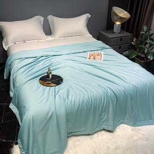 Luxe 100% coton tricoté couette ensembles 100s doux été solide literie maison hôtel hôpital mariage disponible roi reine tailles - Product Image 6