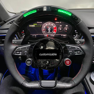 <span class=keywords><strong>Volante</strong></span> de Fibra de Carbono con Pantalla LED Mejorada para <span class=keywords><strong>Audi</strong></span> TT TTS TTRS R8 S3 S4 RS3 RS4 RS5 A4 A5 A6 Q5 Q3, Mejora del Interior del Automóvil - Product Image 2